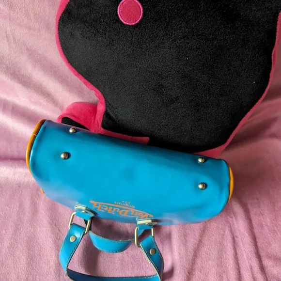 Von Dutch mini purse bowler purse style blue orange 🧡 💙 - Picture 4 of 6